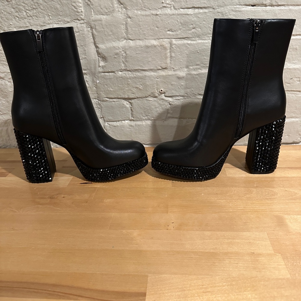 Hand Rhinestoned Booties - Picture 6 of 8